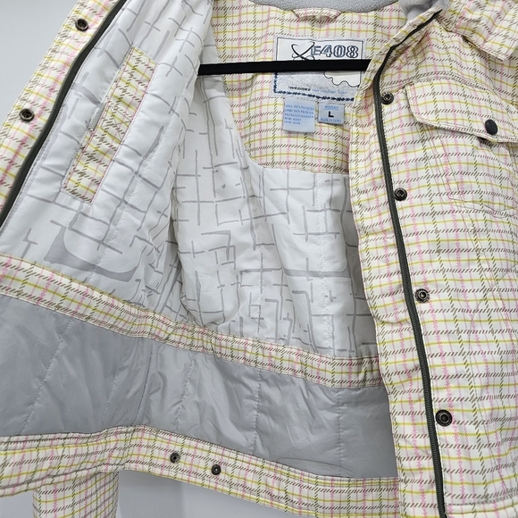 SNOWBOARD TURBINE Boardwear The Toxic State E408 Pink Plaid Girl's size large - Picture 10 of 12